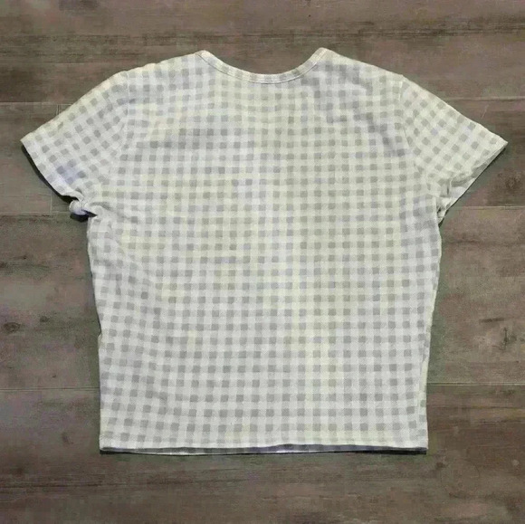 Hollister Checkered Baby Blue Baby Tee - Picture 6 of 6